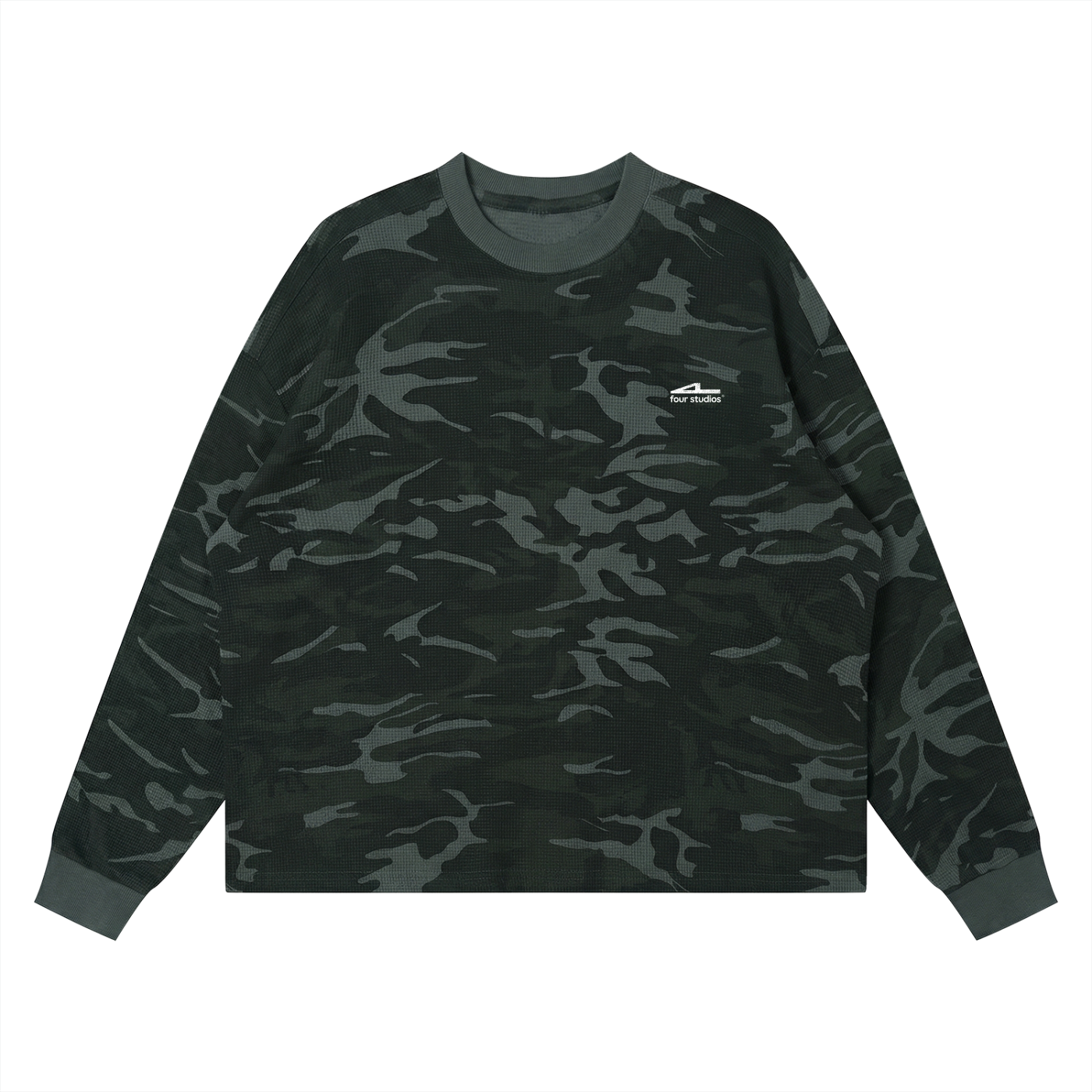 Unisex Waffle Boxy Long Sleeve T-Shirt