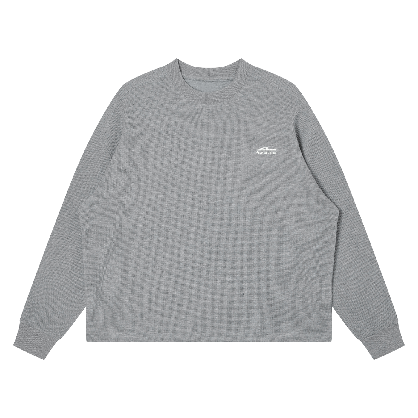 Unisex Waffle Boxy Long Sleeve T-Shirt