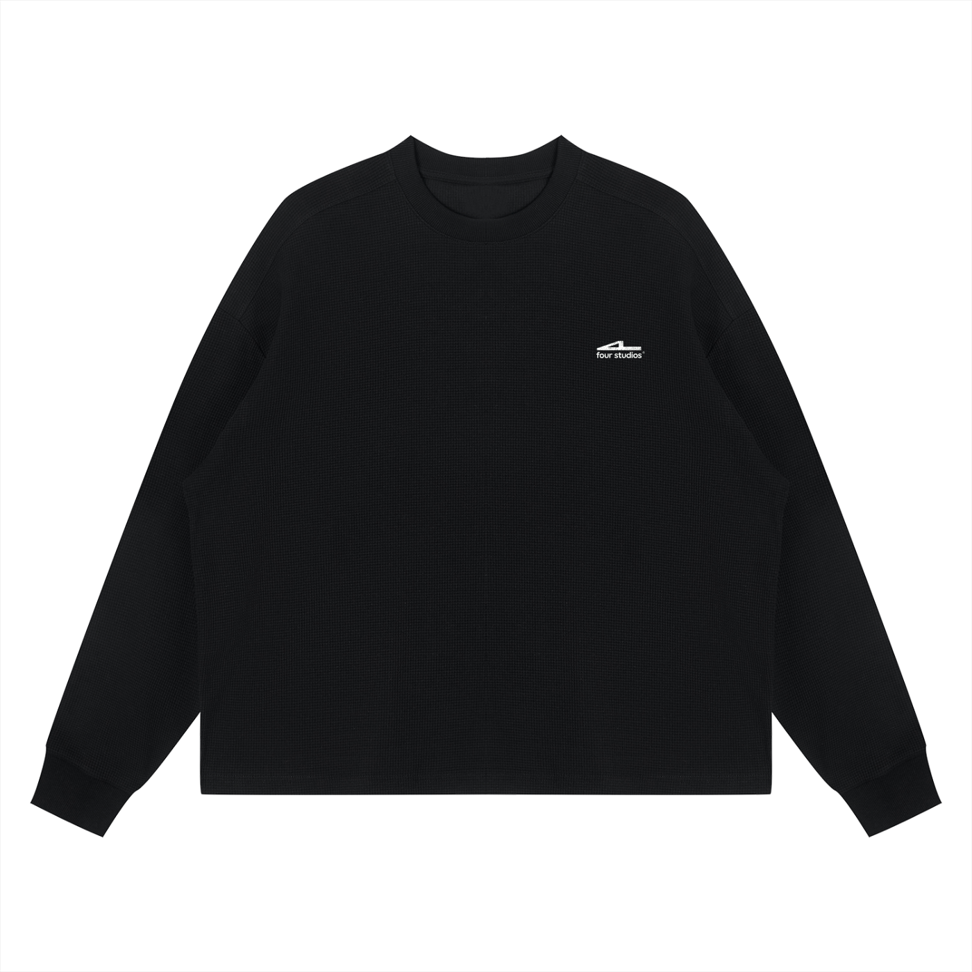 Unisex Waffle Boxy Long Sleeve T-Shirt